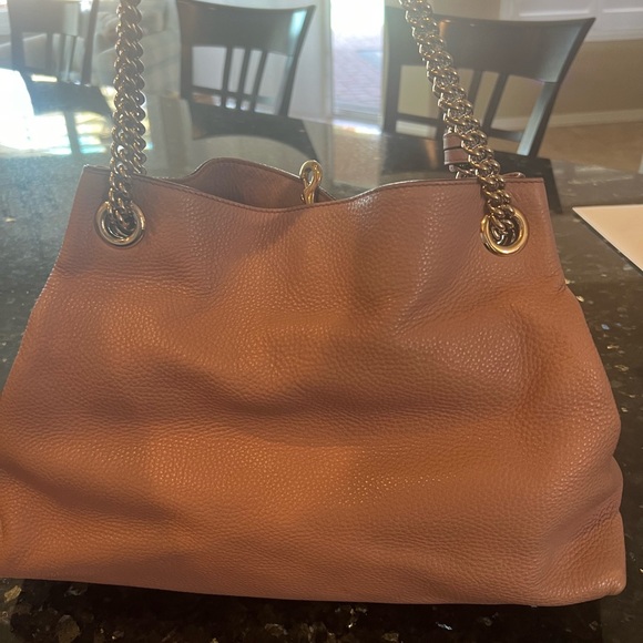 Gucci Soho Chain Shoulder Leather Tote Bag, Medium, Dusty Rose, Mint Condition - Picture 7 of 16